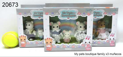 Imagen de MY PETS BOUTIQUE FAMILY X 3 MUÑECOS 7.24